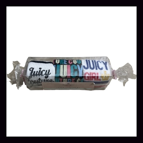 Juicy Couture Tube Socks Limited Edition New In Box - Picture 2 of 6